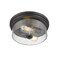 Z-Lite Bohin 2 Light Flush Mount, Matte Black And Clear Seedy 464F13-MB - alternate 5